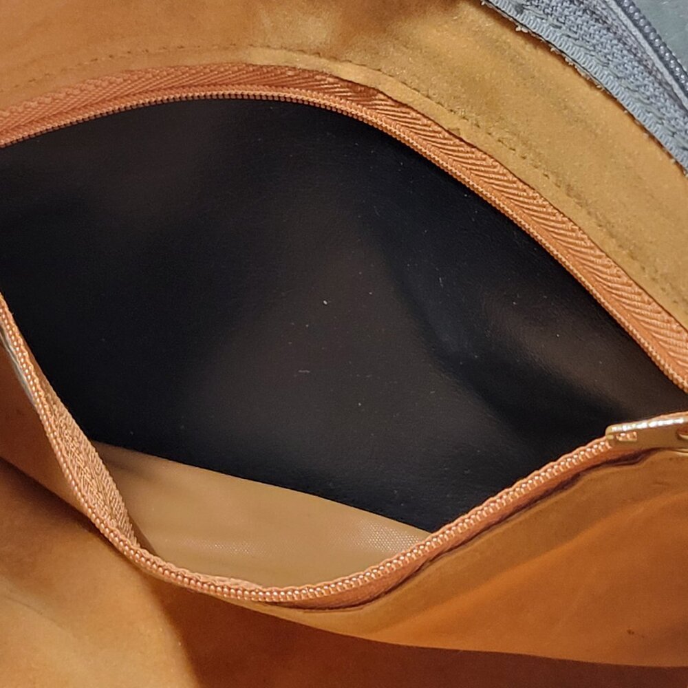 Vintage Leather Mimo Sacs Purse with Folded Layers - Grey - Picture 7 of 14